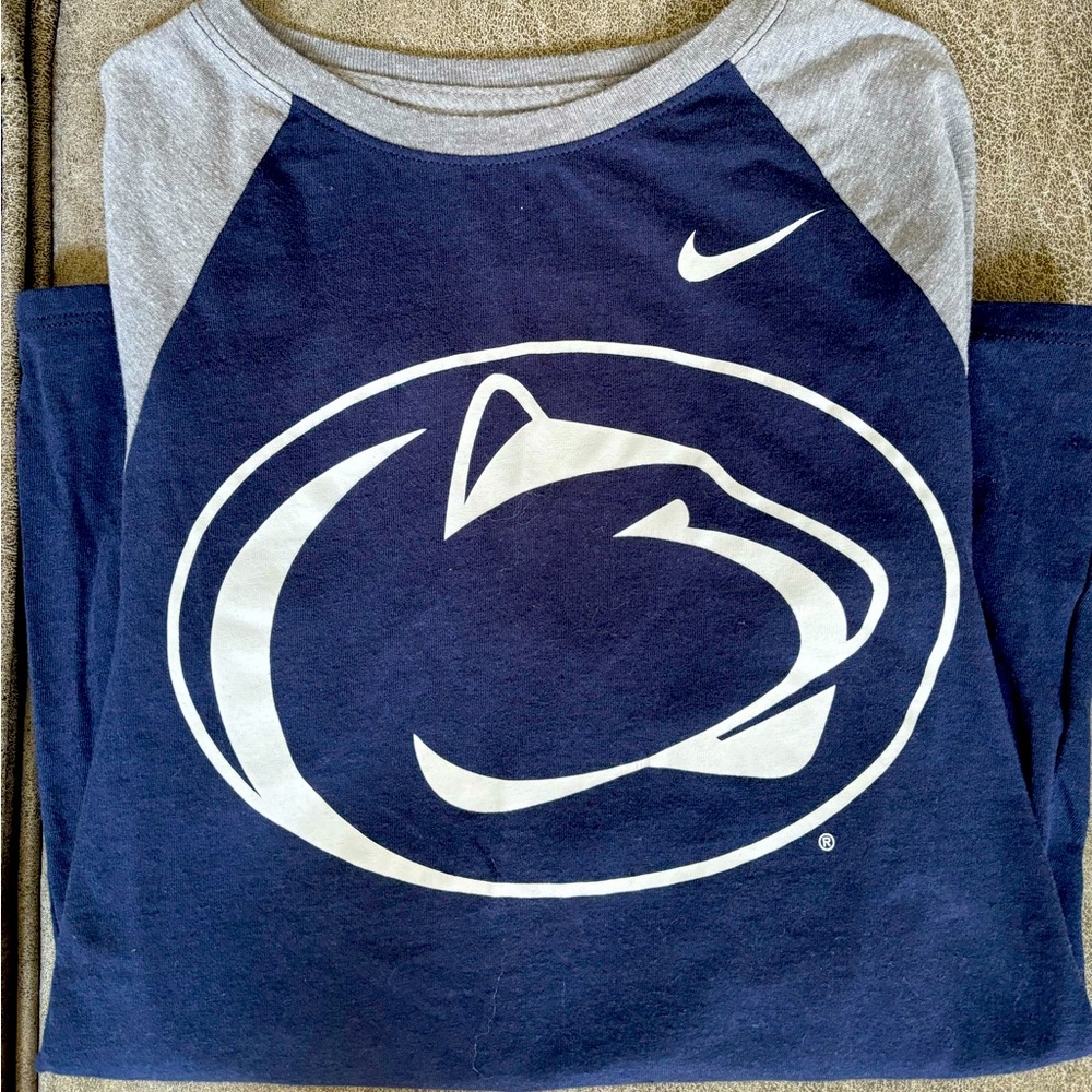 3/4 Sleeve Penn State Top, Size XS, Nike, Worn A Few Times, Smoke Free Home!